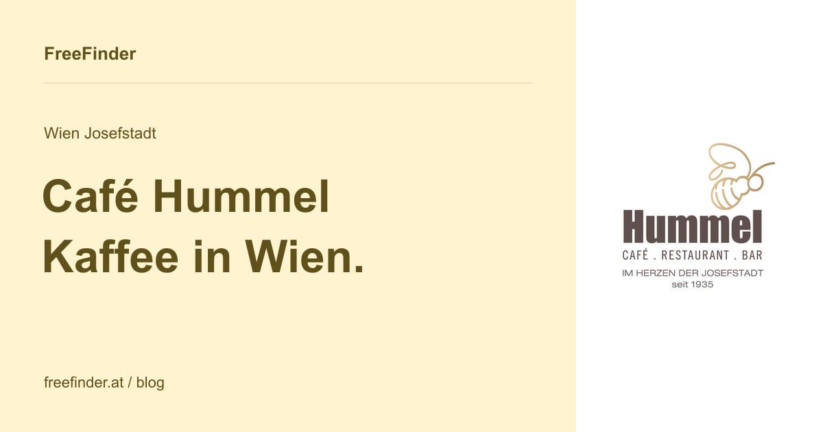 Café Hummel Kaffee in Wien. – Wien Josefstadt